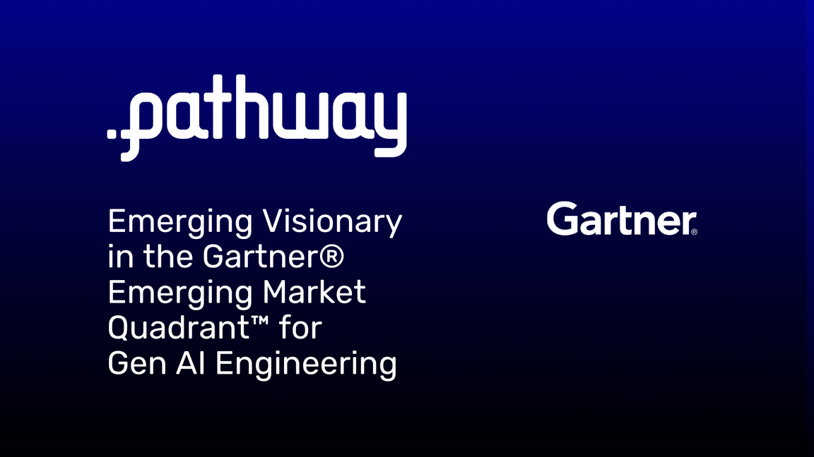 Emerging Pathway Gartner® recognizes Pathway as an Emerging Visionary in GenAI Engineering