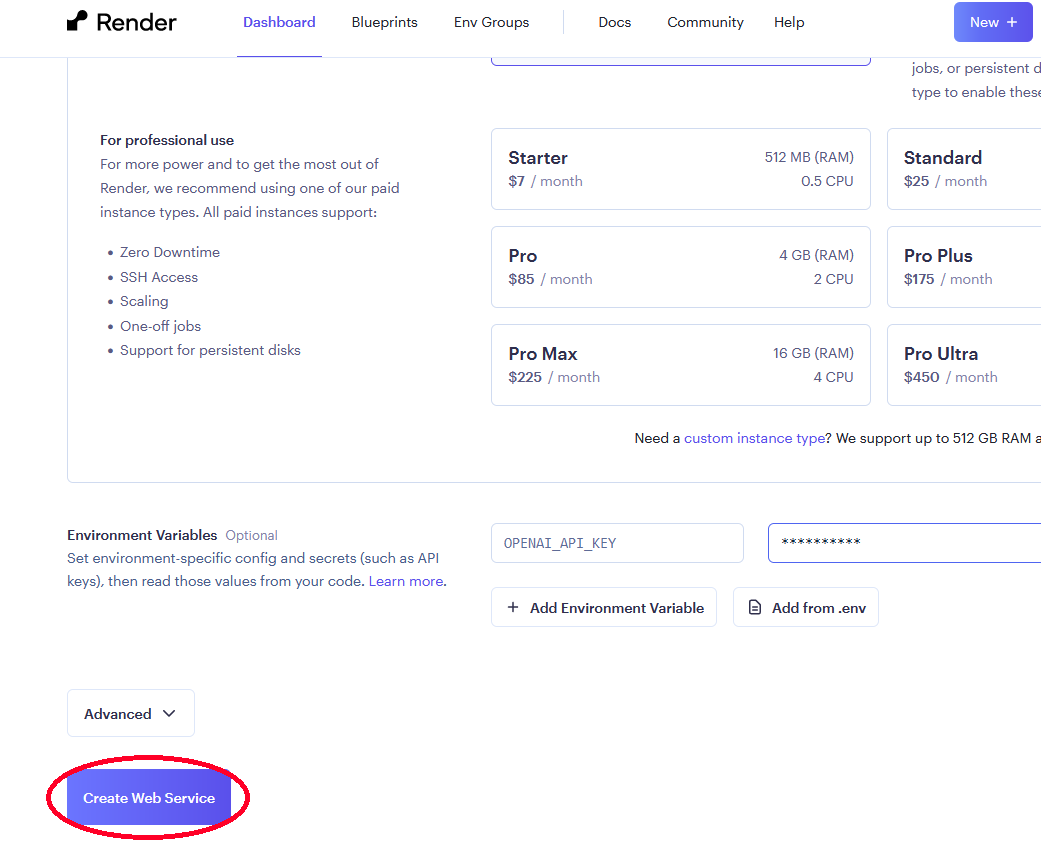 Deploy with Render | Pathway