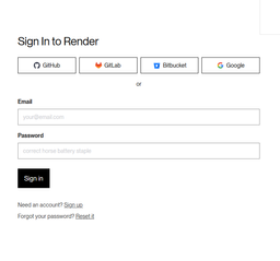 image Sign In choice