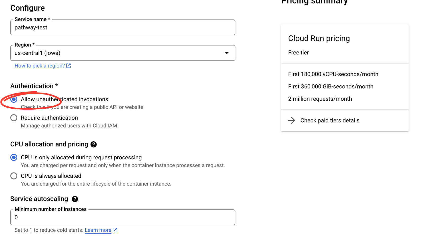 image choose authentication type