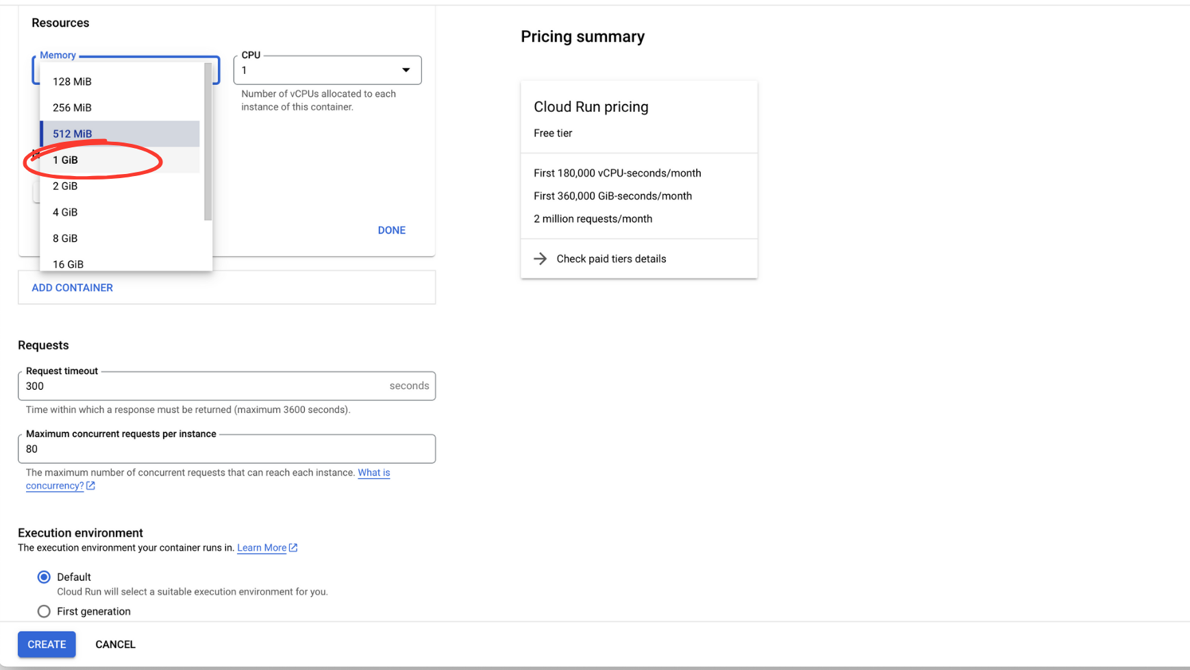 image increase memory limits